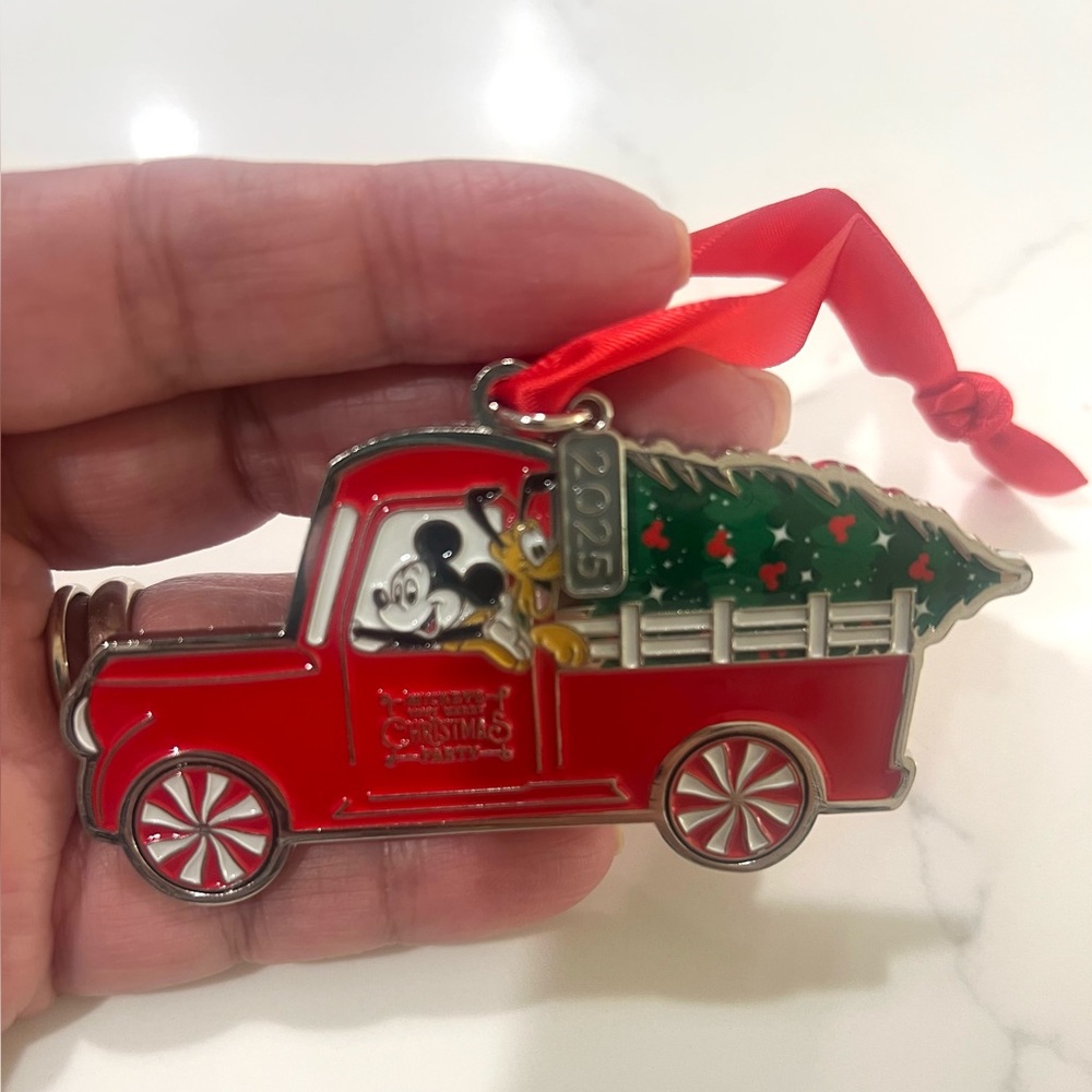 Mickeys Merry Christmas Party 2025 Ornament NEW